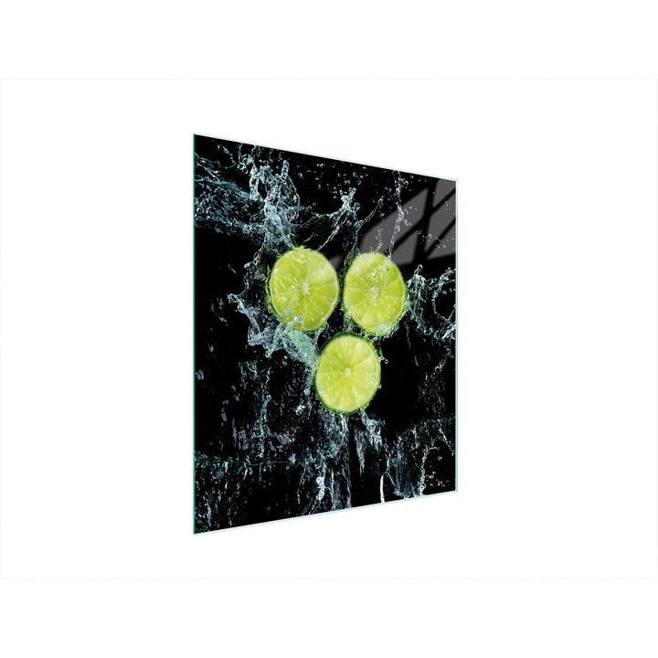 TMK ArtDeko üveg főzőlapvédő, 45x52 cm, citrus design, multifunkcionális