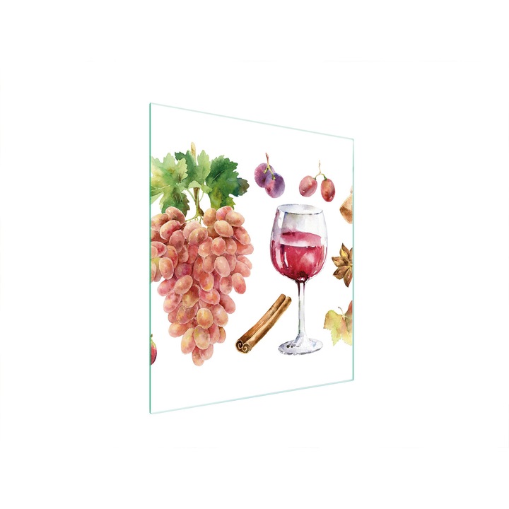 Konyhai hátfal, TMK ArtDeko, üveg, 45x52cm, főzőlapvédő, modern design