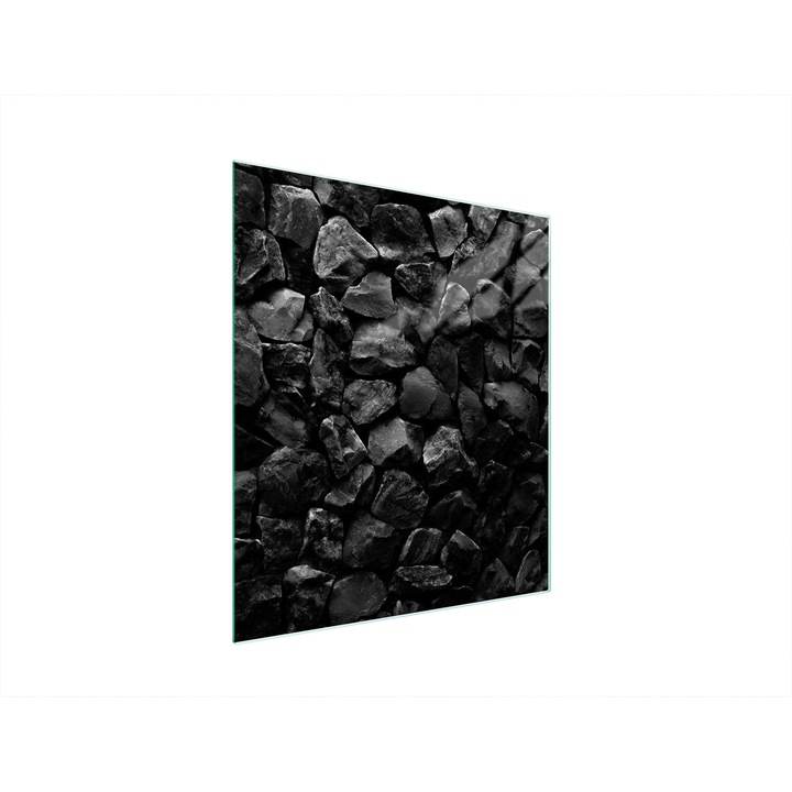 Placa aragaz, TMK ArtDeko, sticla, 45x52 cm, protectie pentru plita de gatit, design cu grafica colorata