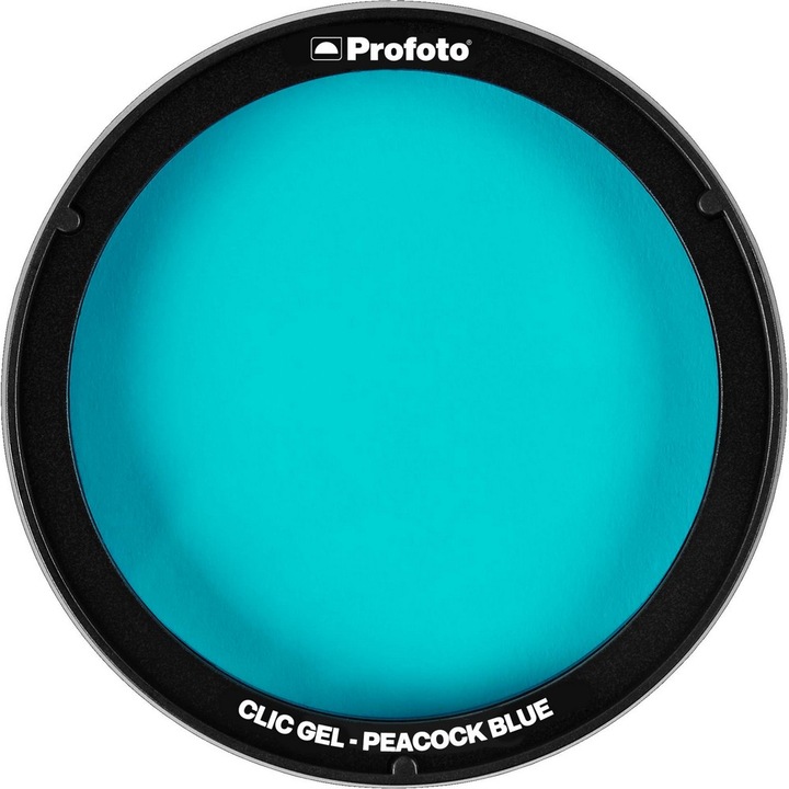 Filtru Profoto Clic Gel Peacock Blue, pentru lampa C1 Plus, A1, A1X, albastru, usor de montat