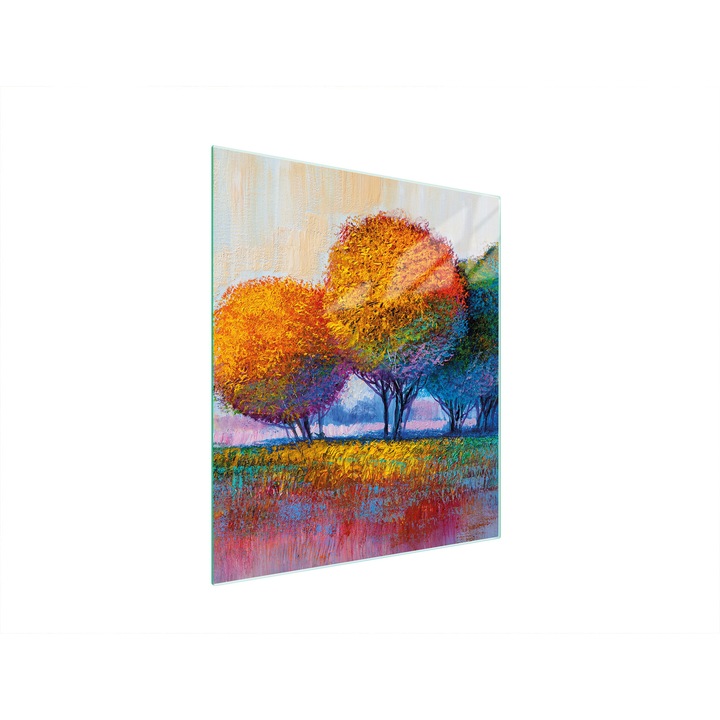 TMK ArtDeko Üveg főzőlapvédő 45x52 cm, könnyű nyitás, modern design