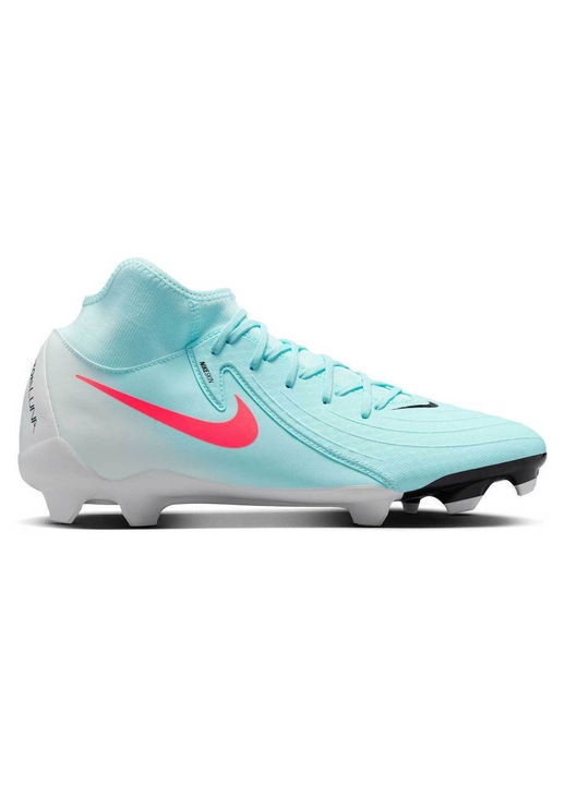 Pantofi fotbal Nike Phantom Luna II Academy, turcoaz, 40.5 EU, cu crampoane, inalt cu soseta