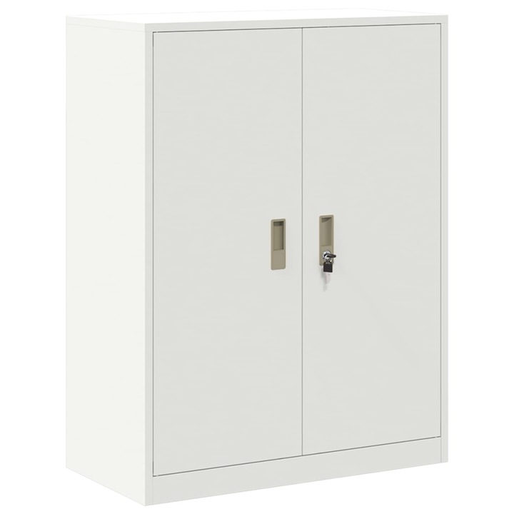 Dulap de depozitare vidaXL, Alb 80 x 40 x 105 cm Otel