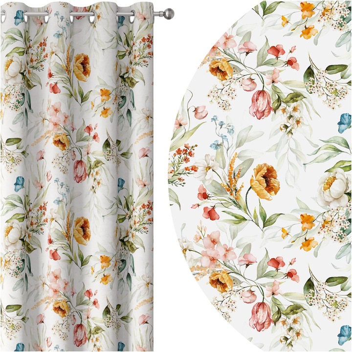 Perdea Cu Inele, Homeview, Zap127, 140X250, Multicolor