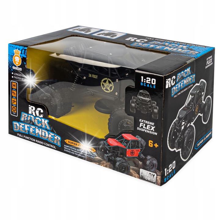 RC кола Rock Defender, 1:20, 20x11x11см, акумулатор, комплект с пилот и зарядно