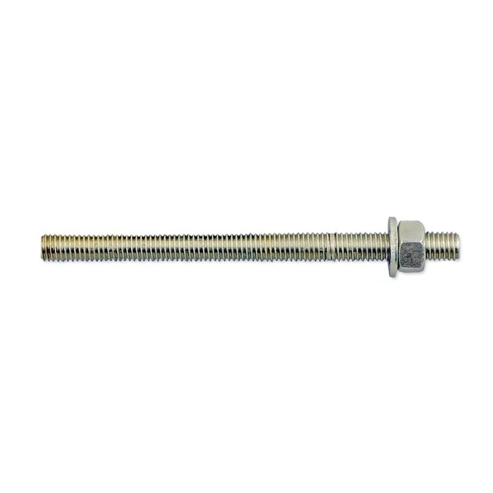 Set 5 x 4 Prezoane cu Varf Drept si Cap Plat, M12 x 210 / 110, pentru Fixari Chimice, Rocast