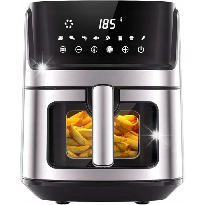 Фритюрник Royalty Line AF21708D, 6,5 л, 1700 W, 8 програми, готвене с горещ въздух