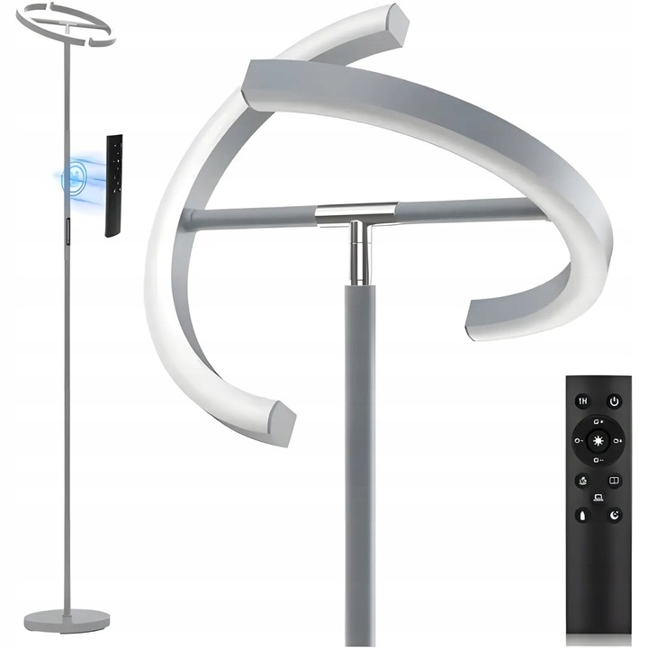 Lampa Stand LED Renew Force, 20W + 7W, 3 culori, cu telecomanda, baza stabila