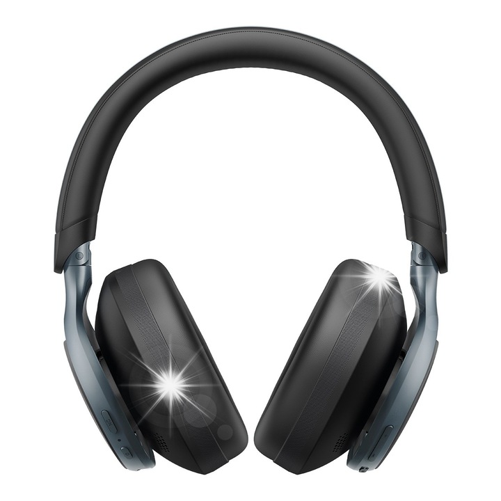 Soundcore Space One vezeték nélküli fejhallgató, fekete, 55 óra üzemidő, aktív zajszűrés