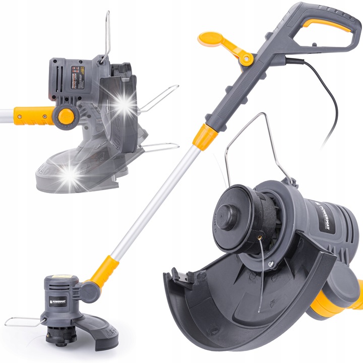 Тример електрически Powermat PM-PKE-1200M, 1200W, 250мм, 70-100см, 1,2мм, 12000об/мин