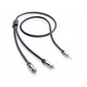 Аудио кабел Mini Jack 3,5 мм - 2xRCA Eagle Cable Deluxe, 3,2 м, черен