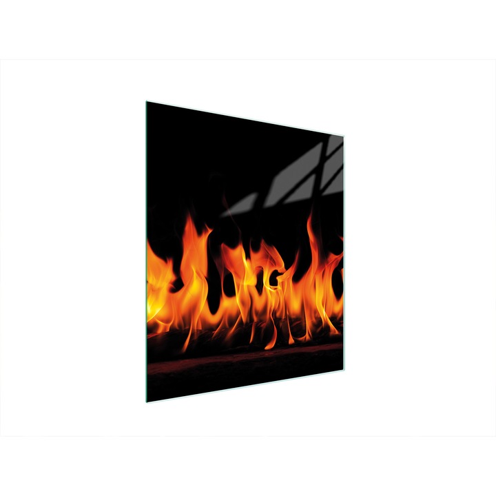 Placa aragaz, TMK ArtDeko, sticla, 45x52 cm, protectie pentru plita, design modern