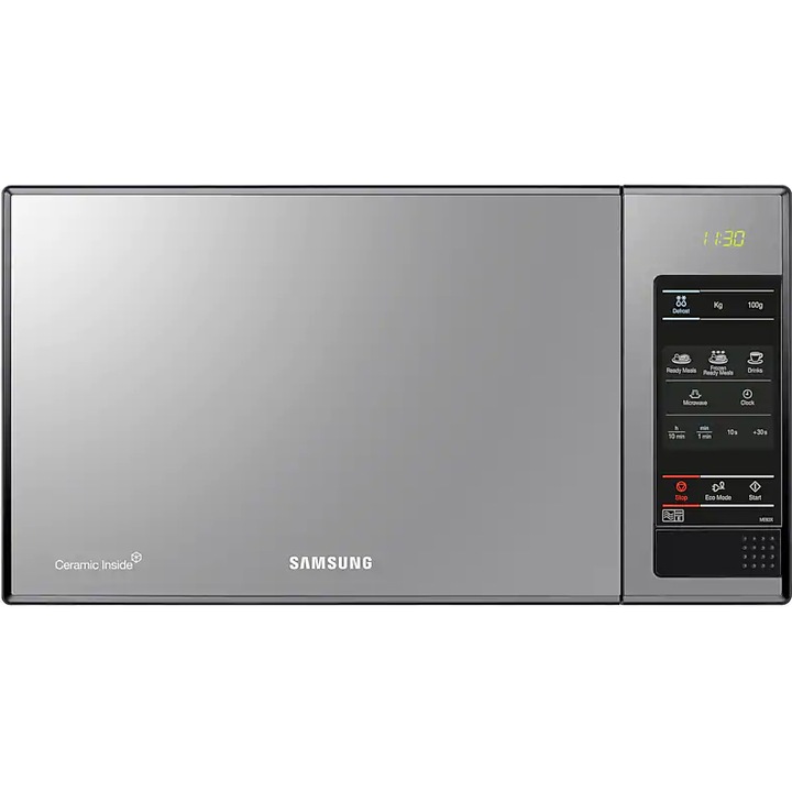 Cuptor cu microunde Samsung ME 83 X, 800 W, 23 l, Negru/Argintiu