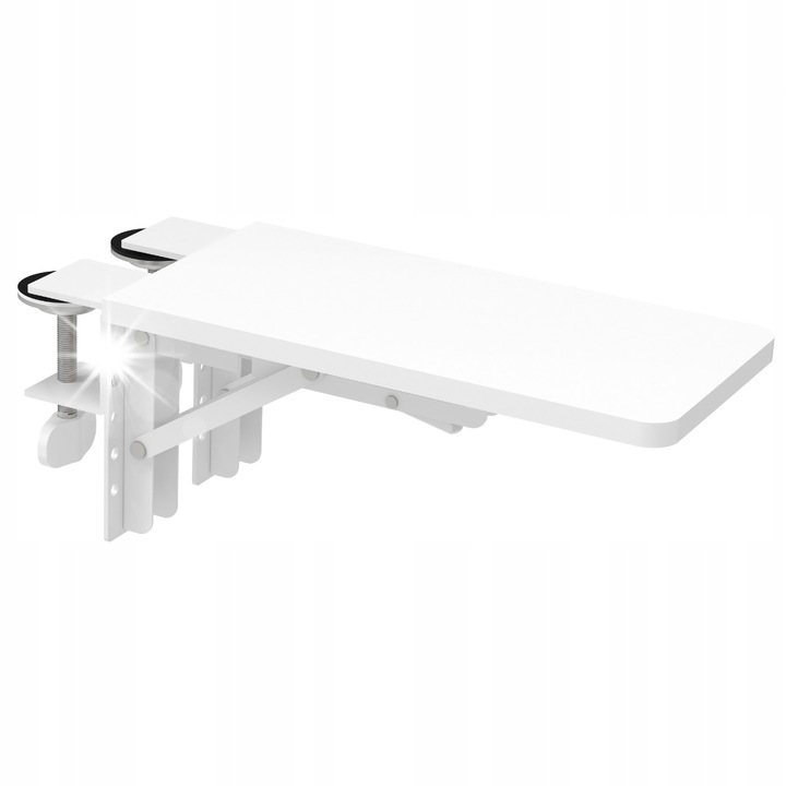 Cotiere pentru birou Spacetronik, ergonomic, 30x15, alb