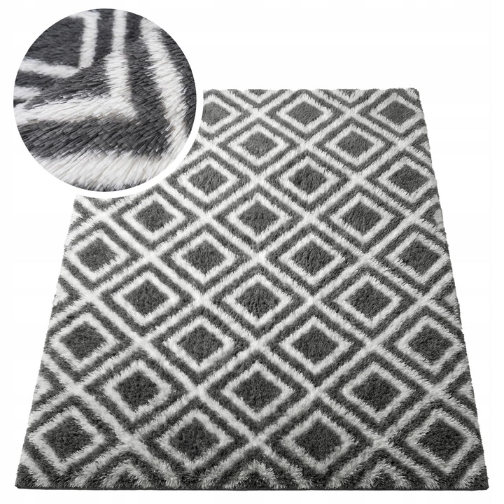 Пухкав килим Strado, противоплъзгащ, мек 100x150cm