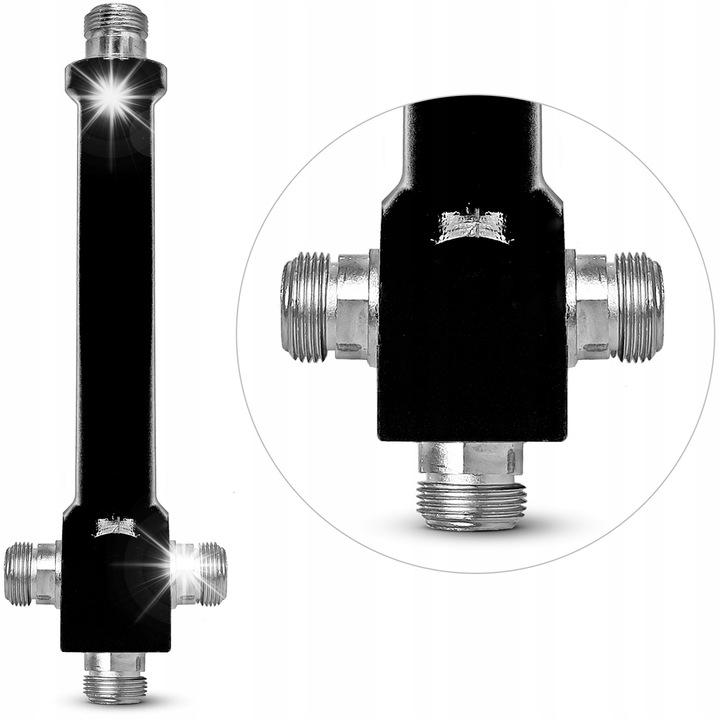 Splitter 3-utas Signaflex, 0.8-2.4GHz, alumínium, 99x47x33mm