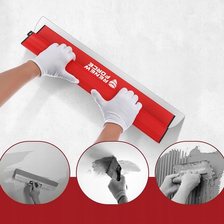 Шпакла за финишно покритие Renew Force, 60см, 0.3мм, с 2 абразивни гъби