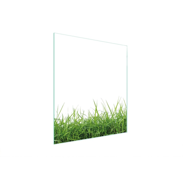 Konyhai hátlap, TMK ArtDeko, üveg, 45x52cm, fehér, többfunkciós