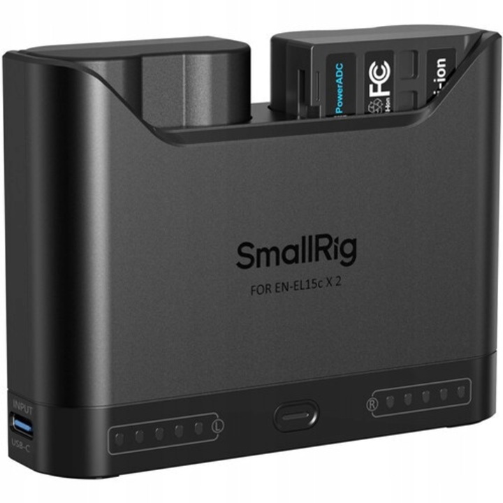 Комплект за бързо зареждане SmallRig 5486 за батерии EN-EL15c, 3 броя, черен, 89,1x68,3x23,9mm