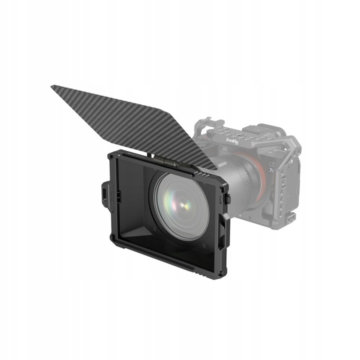 Mini Matte Box Lite, 4x5,65", 67/72/77/82-95 mm, SmallRig, set cu 1 x matte box, 1 x pierscieni adapter, 1 x taca filtre, 1 x torba de stocare