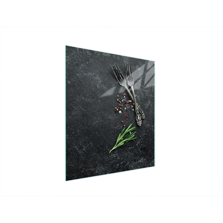 TMK ArtDeko üveg tűzhelyvédő lap, 45x52 cm, többszínű, sokoldalú felhasználás