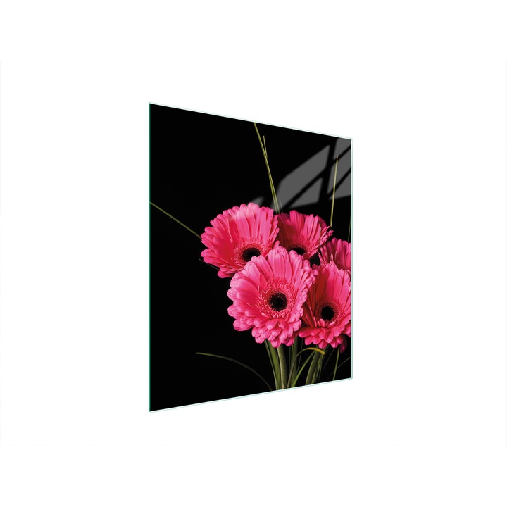 Placa de protectie din sticla pentru aragaz TMK ArtDeko, 45x52 cm, design modern, usor de curatat