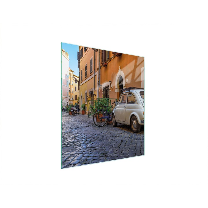 Konyhai hátlap, TMK ArtDeko, üveg, 45x52 cm, főzőlap védelem, modern design