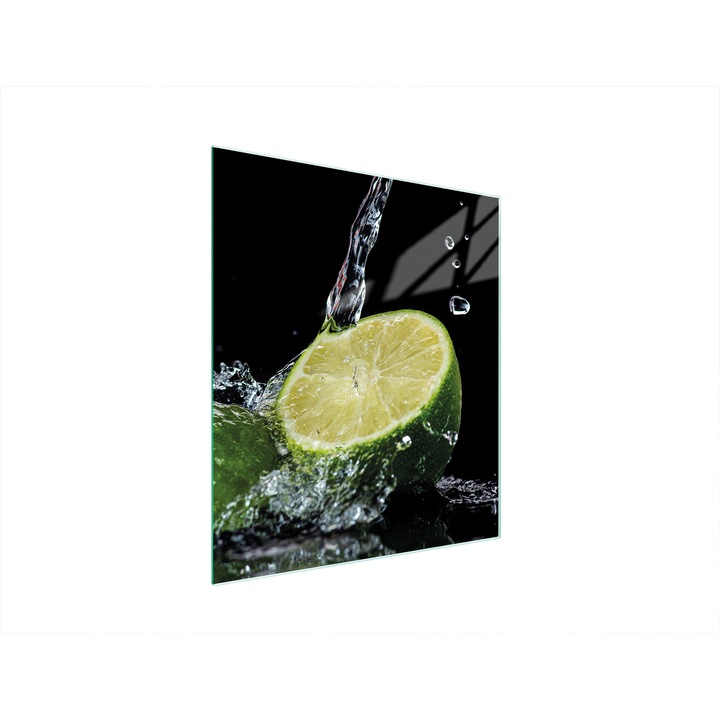 TMK ArtDeko üveg főzőlapvédő, 45x52 cm, citrus design, sokoldalú felhasználás