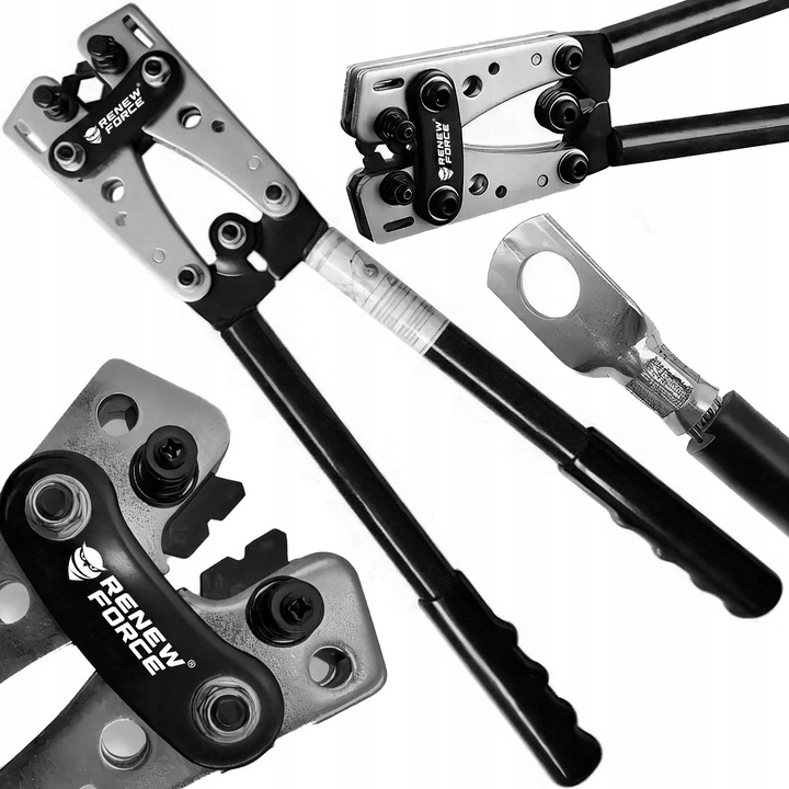 Renew Force HEX professzionális kábelkrimpelő fogó, 6-50 mm, ergonomikus, csúszásmentes