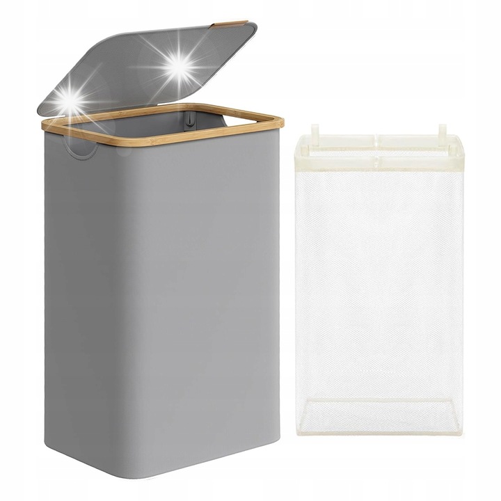 Cos pentru rufe Spacetronik, 90L, gri