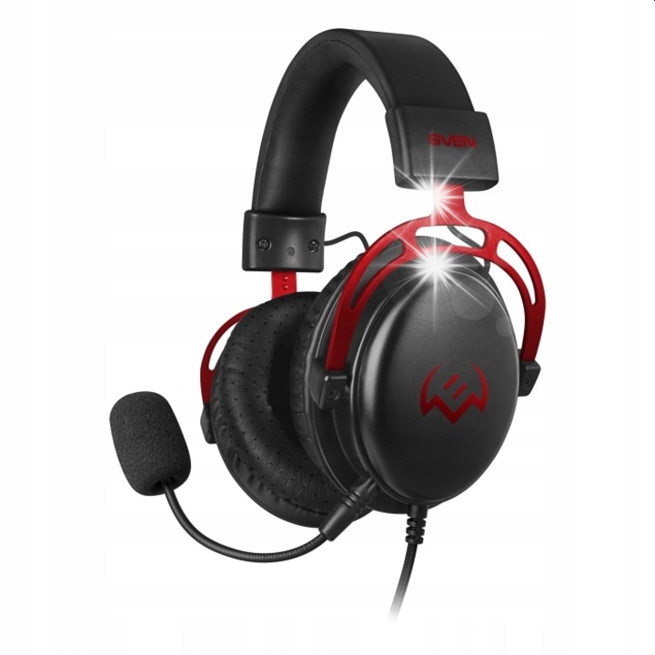 SVEN AP G1000MV PC fejhallgató, 50mm, levehető mikrofon, fém, 300g alatt