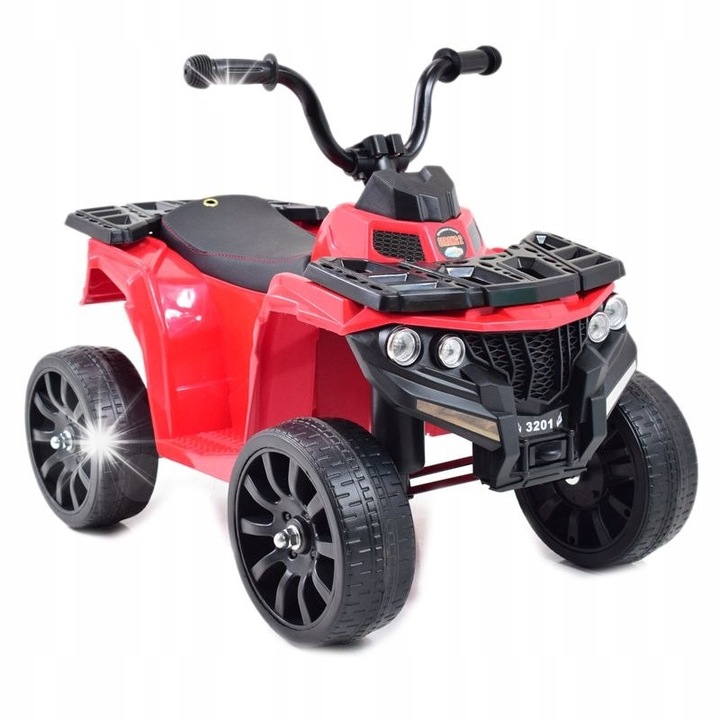 Elektromos gyermek quad, ST, BRJ-3201, puha EVA kerekek, puha ülés, piros, 68x42x50cm