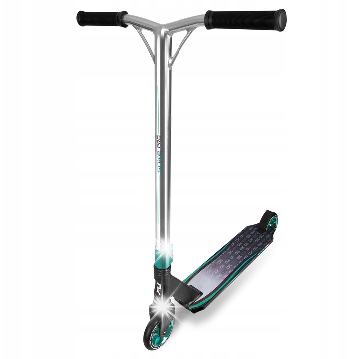 SOKE PRO professzionális roller, 50cm, 110x24mm kerekek, ezüst-türkiz, 3,4kg