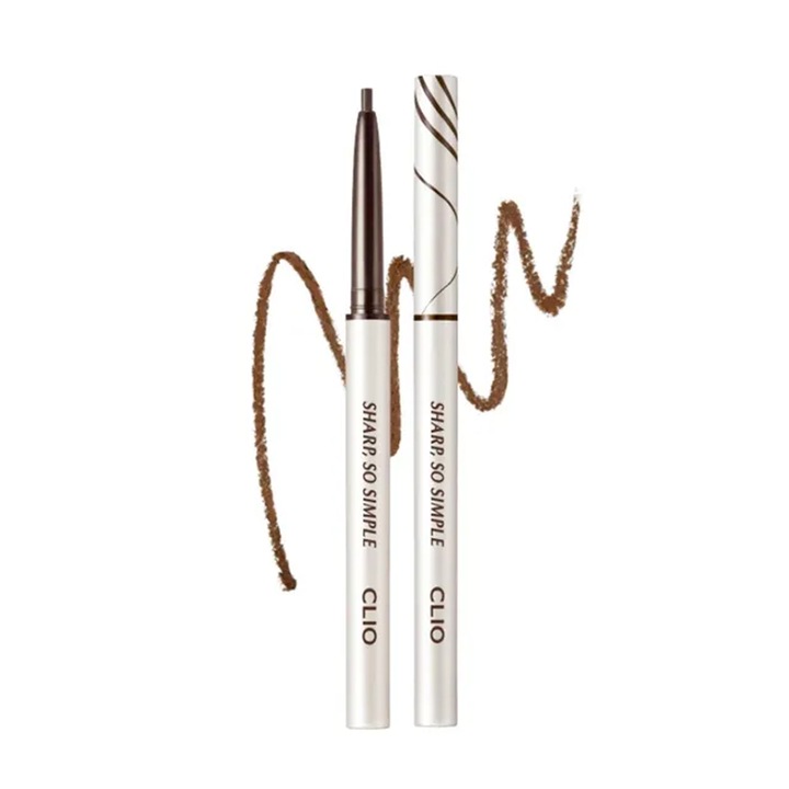 Creion de ochi Clio So Simple Waterproof, 0.14g, rezistent la apă, culoare Brown