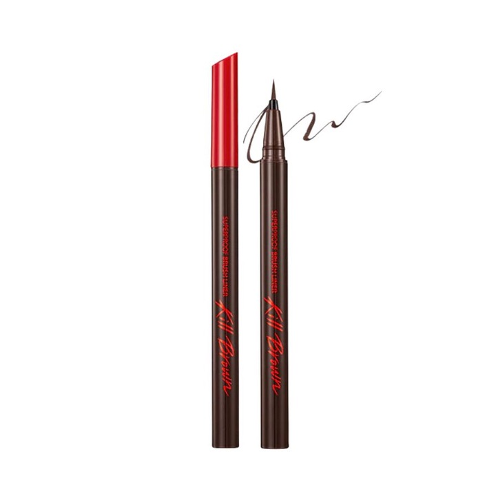 Tus de ochi, Clio, Superproof Brush Liner, rezistent la apă, culori intense, 11g, Maro