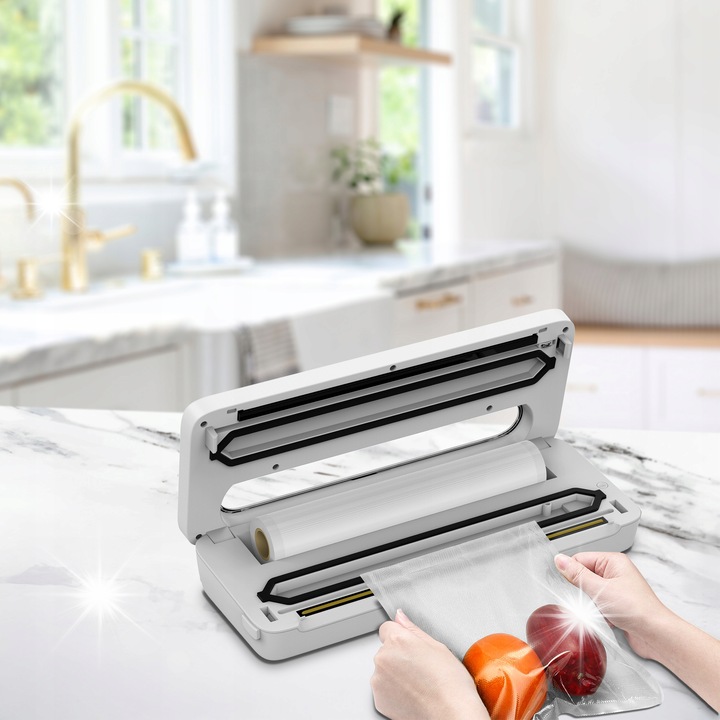 Aparat de vidat Waco V104B, 120W, set cu folie, alb, 370x40x140mm