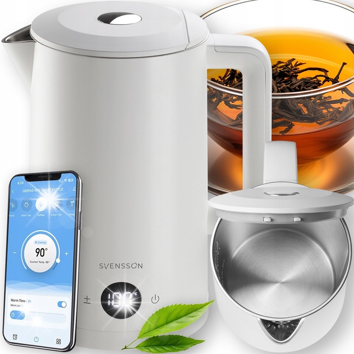 Fierbator electric ETA Storio 1.7L 2150W, rosu, inox