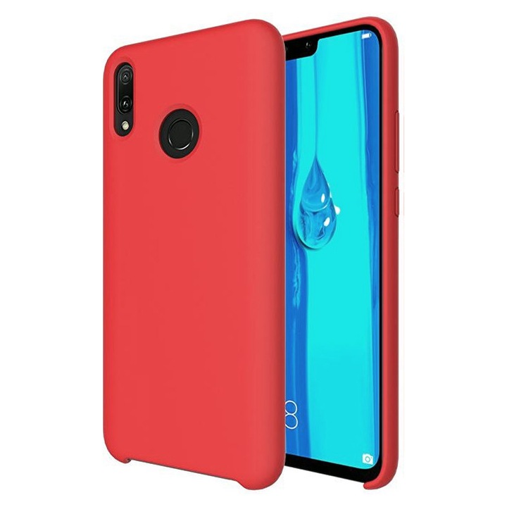 Husa din Silicon pentru Huawei Y9 2019, Flexibila, Soft & Slim Fit, Rezistenta la Zgarieturi, Finisaj Matte, Rosu