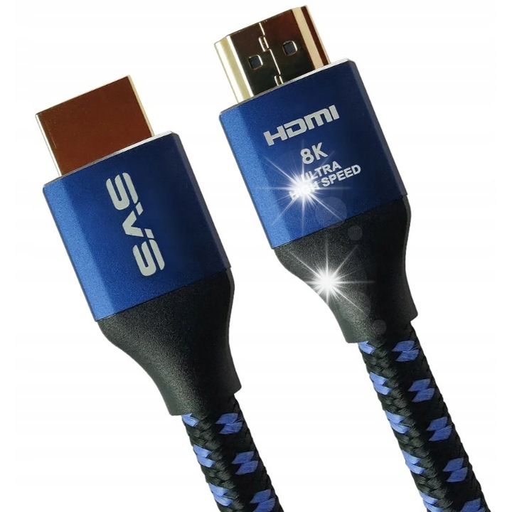 HDMI кабел SVS SoundPath Ultra 2m, 8K, 48 Gb/s, съвместим с ARC/eARC