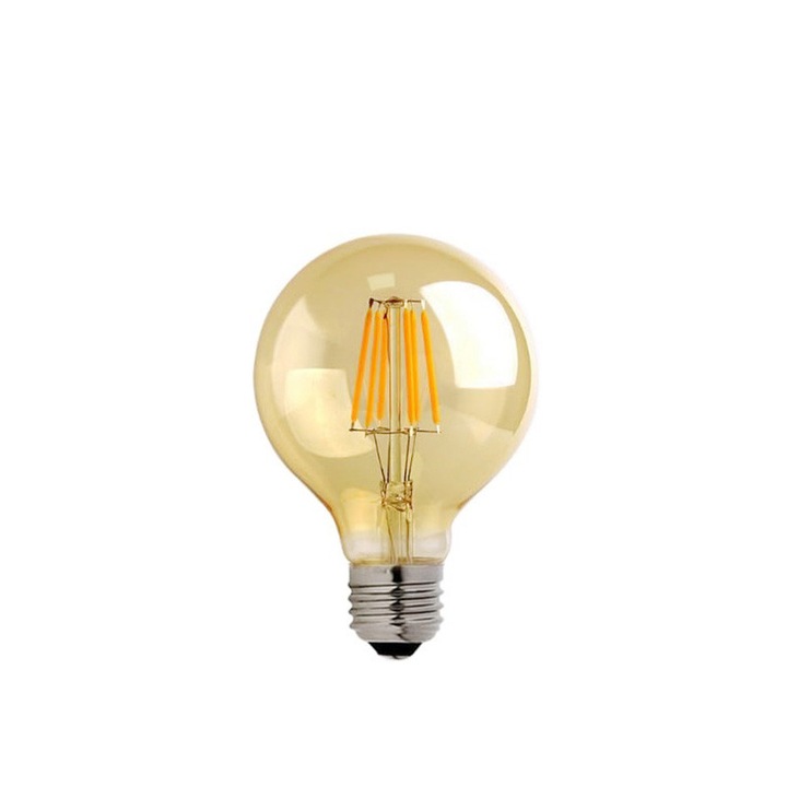 Bec G80 Bulb, ambra, 8x12 cm