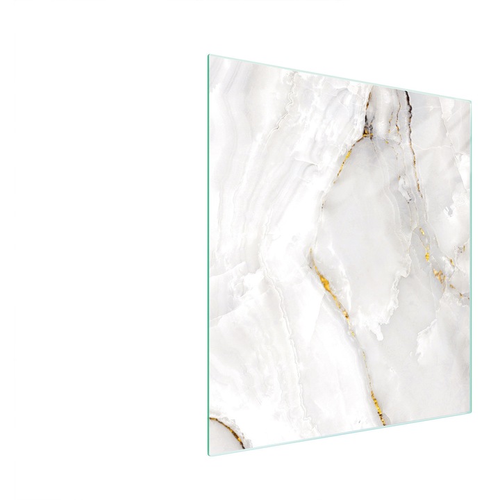 Konyhai vágódeszka, TMK ArtDeko, üveg, 45x52cm, márvány design, többfunkciós