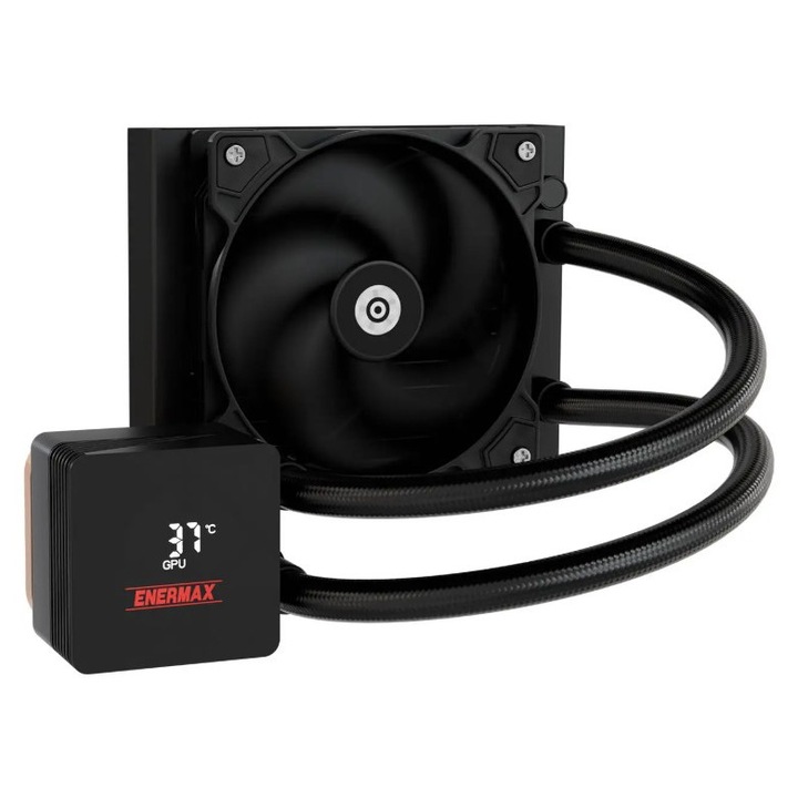 Охладител, Enermax, AIO, Liqmax IV, 120 мм, Поддържа 320W TDP, Intel / AMD, магнитен дисплей, софтуер