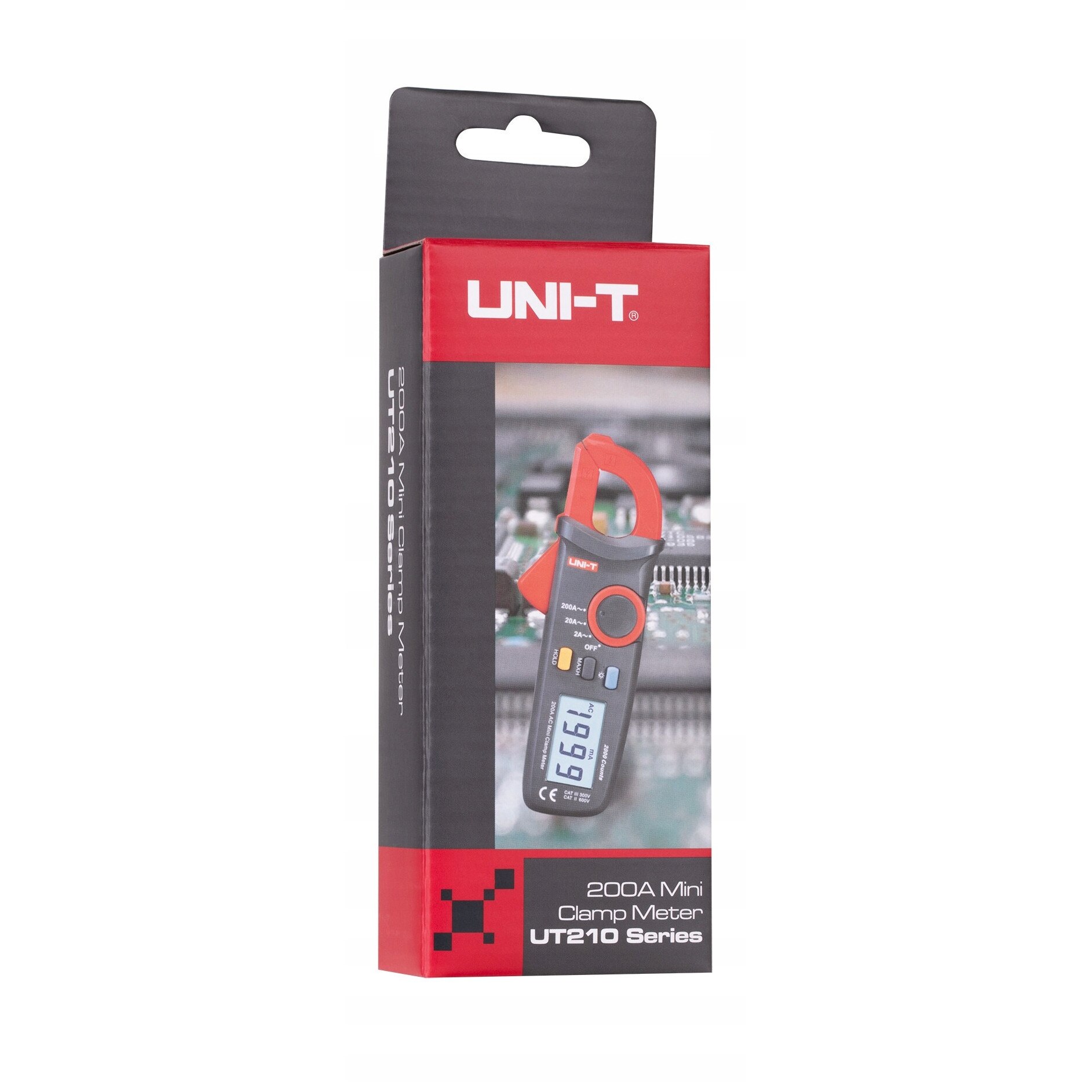 Unit Ut 210b Miernik digital Uni-T UT210B 200A AC, True RMS, 158x60x33,5mm, 150g ...