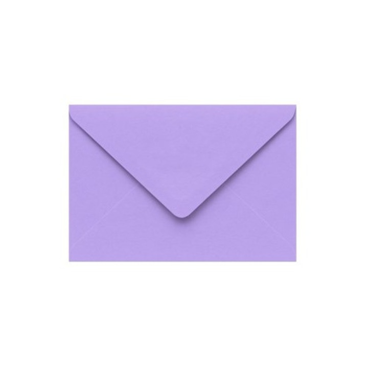 Set 10 Plicuri NEOPAK elegante, B6, 125x175 mm, Violet Classic, cu lipire gumata, 120g, reciclate