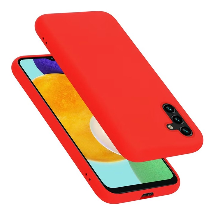 Husa din Silicon pentru Samsung Galaxy A13 5G, Flexibila, Soft & Slim Fit, Rezistenta la Zgarieturi, Finisaj Matte, Rosu
