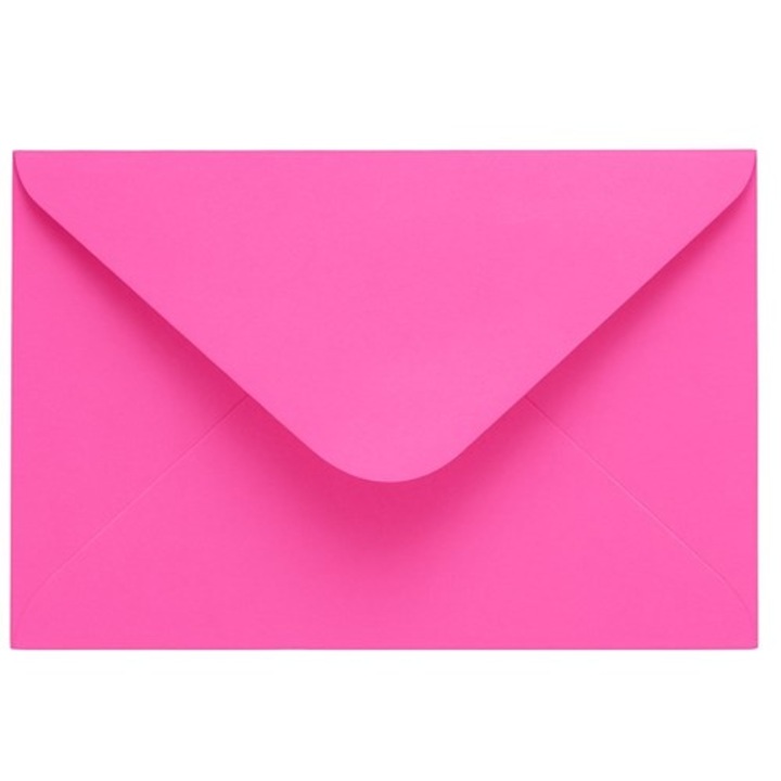 Set 10 buc Plicuri decorative NEOPAK, pentru invitatii, C5, 162x229mm, Fucsia, 120 g/m², cu lipire gumata