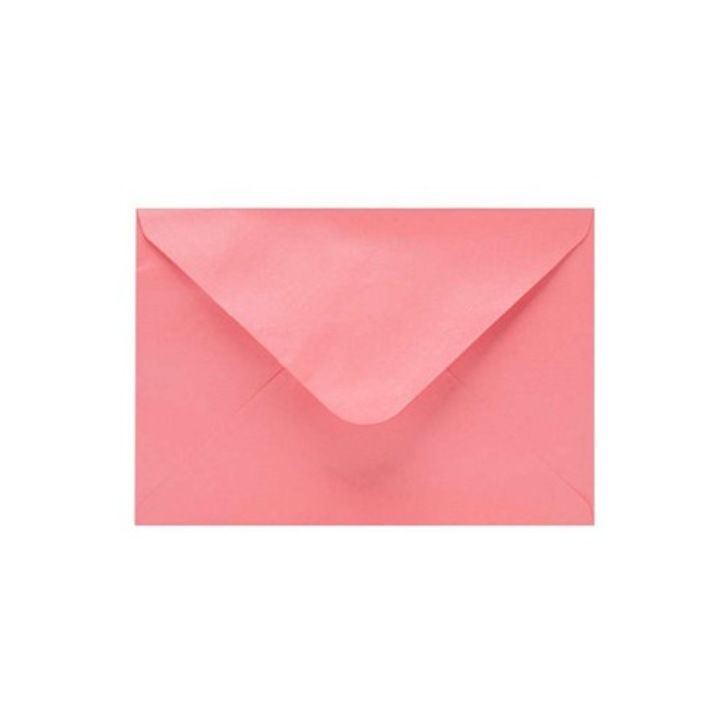 Set 50 Plicuri NEOPAK decorative, pentru invitatii, format C5, 162x229mm, Roz perlat, 120 g/mp, deschidere pe latura mare, lipire gumata