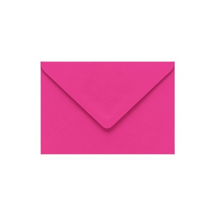 Set 10 buc, Plicuri NEOPAK pentru invitatii, B6, 125x175 mm, Roz Fucsia, 120g, lipire gumata