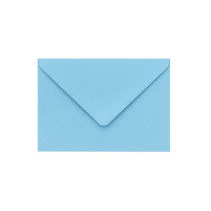 Plicuri NEOPAK decorative, B6, 125x175 mm, Albastru deschis, hartie offset perlata 120g, cu lipire gumata, 10 bucati
