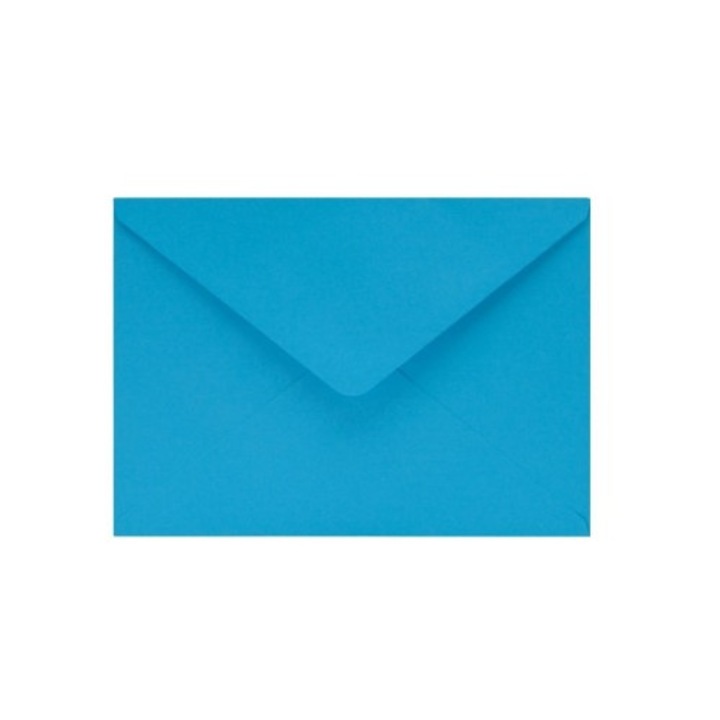 Plic NEOPAK pentru invitatii, C5, 162x229 mm, Albastru, 120g/m2, gumata